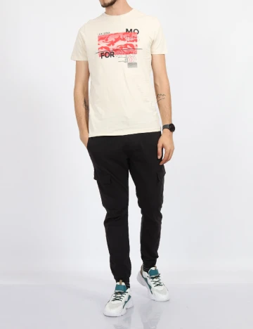 Tricou Milano Bulls, crem