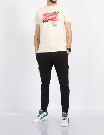 Tricou Milano Bulls, crem