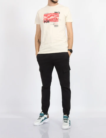 Tricou Milano Bulls, crem