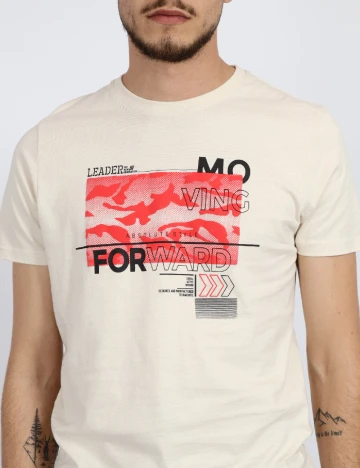 Tricou Milano Bulls, crem