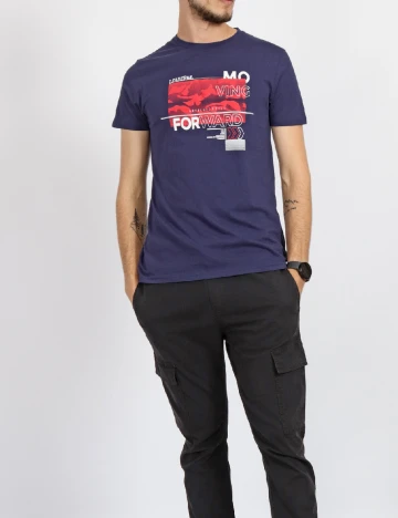 Tricou Milano Bulls, bleumarin