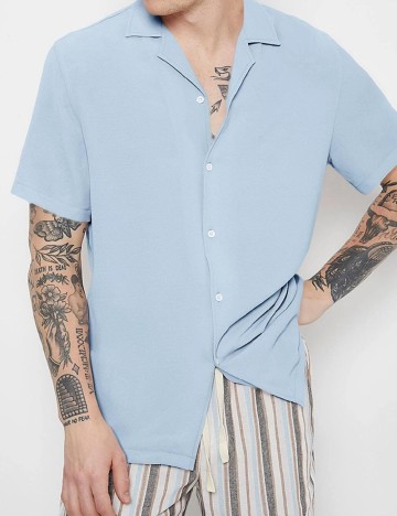 Camasa SHEIN, bleu