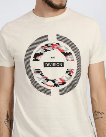 Tricou Milano Bulls, crem