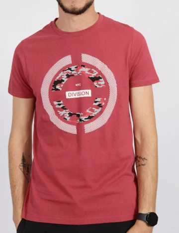 Tricou Milano Bulls, rosu Rosu