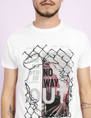 Tricou Milano Bulls, alb Alb