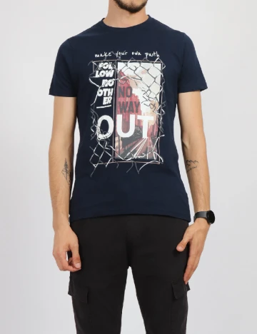 Tricou Milano Bulls, bleumarin