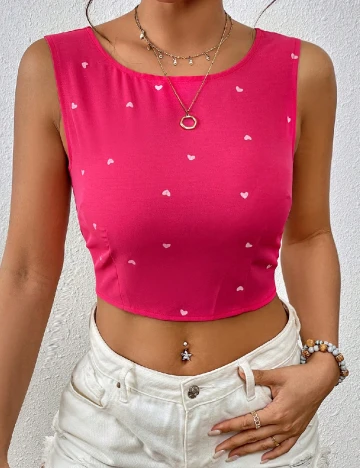 Top SHEIN, roz Roz