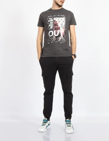 Tricou Milano Bulls, gri
