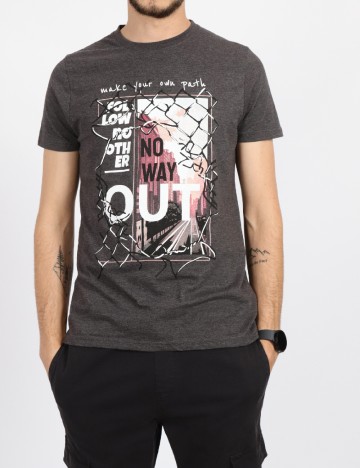 Tricou Milano Bulls, gri