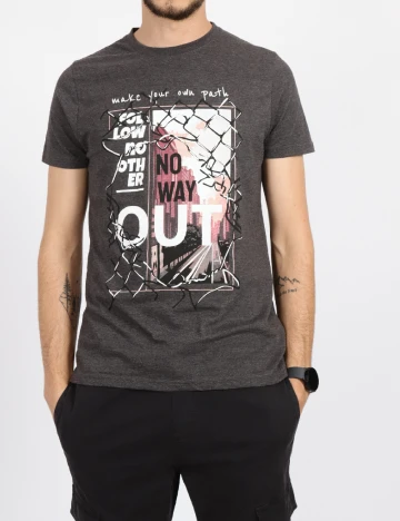 Tricou Milano Bulls, gri