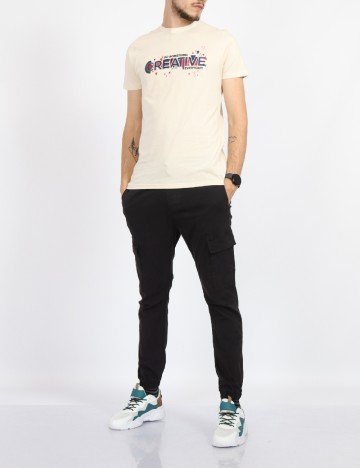 Tricou Milano Bulls, crem