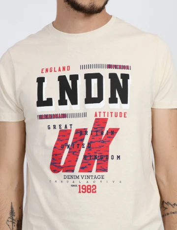 Tricou Milano Bulls, crem Crem