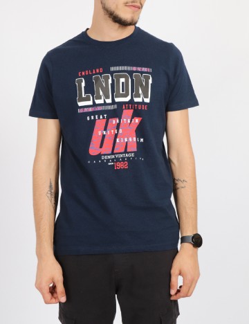 Tricou Milano Bulls, bleumarin