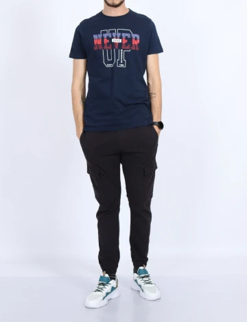 Tricou Milano Bulls, bleumarin Albastru