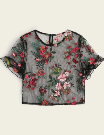 Top SHEIN, negru