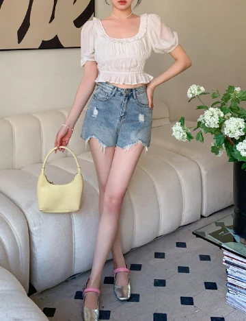 Top SHEIN, alb