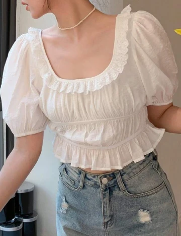 Top SHEIN, alb