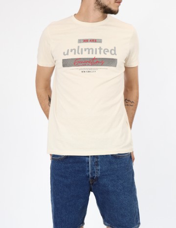 Tricou Milano Bulls, crem