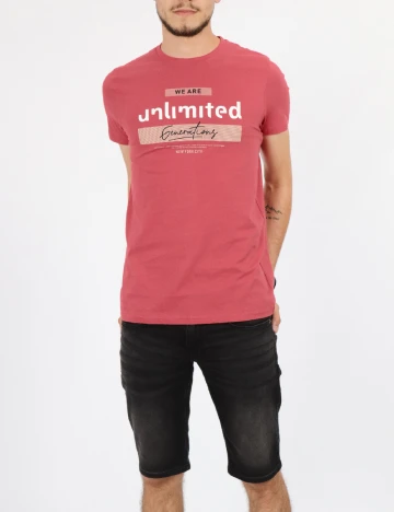 Tricou Milano Bulls, rosu Rosu