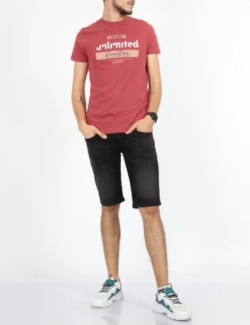 Tricou Milano Bulls, rosu Rosu