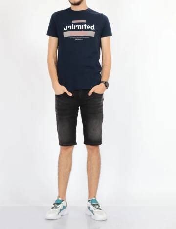 Tricou Milano Bulls, bleumarin Albastru