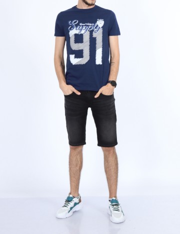 Tricou Milano Bulls, bleumarin