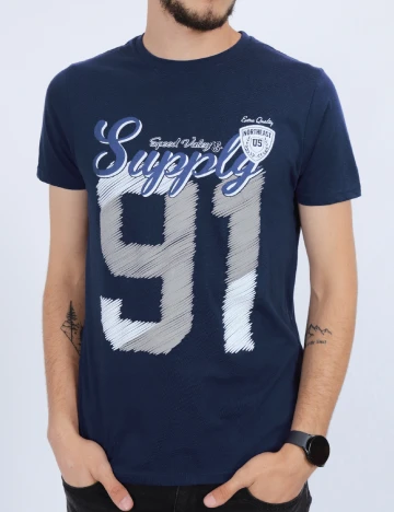 Tricou Milano Bulls, bleumarin
