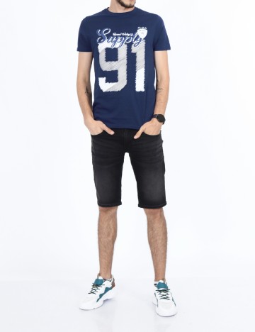 Tricou Milano Bulls, bleumarin
