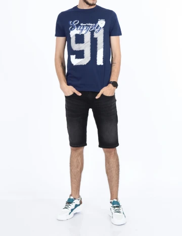 Tricou Milano Bulls, bleumarin Albastru