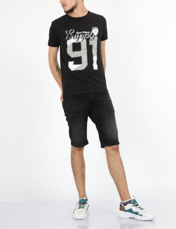 
						Tricou Milano Bulls, negru