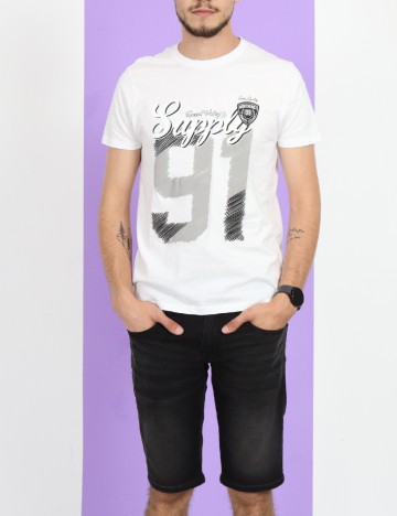 Tricou Milano Bulls, alb