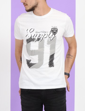 
						Tricou Milano Bulls, alb