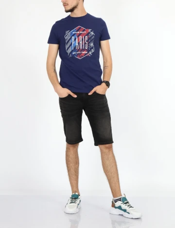 Tricou Milano Bulls, bleumarin