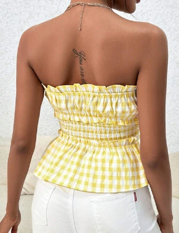 Top SHEIN, galben