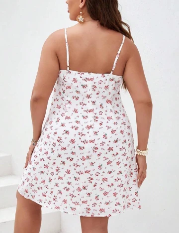 Rochie scurta SHEIN CURVE, alb