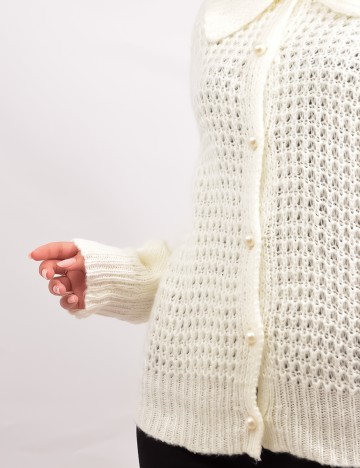 Cardigan  OutletMag, crem, M