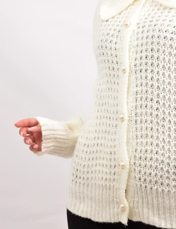 Cardigan  OutletMag, crem, M Crem