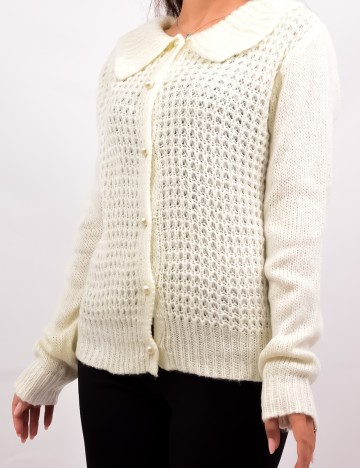 Cardigan  OutletMag, crem, M