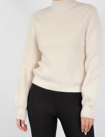 Pulover Zara, crem, S
