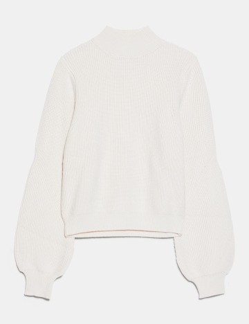 Pulover Zara, crem, S