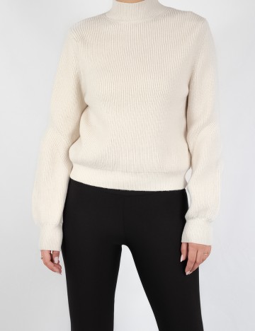 Pulover Zara, crem, S