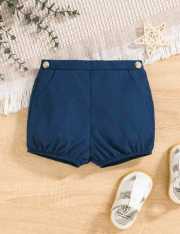 Pantaloni scurti Shein Kids, bleumarin