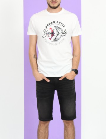 Tricou Milano Bulls, alb