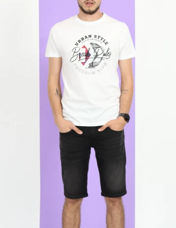 Tricou Milano Bulls, alb