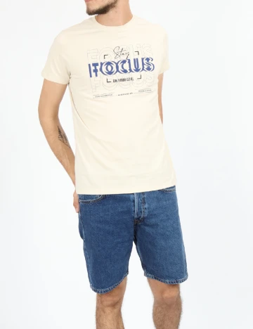 Tricou Milano Bulls, crem