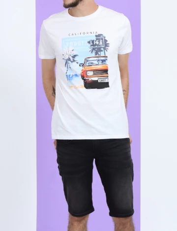 Tricou Milano Bulls, alb