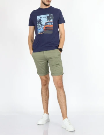 Tricou Milano Bulls, bleumarin Albastru