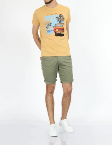 Tricou Milano Bulls, mustar
