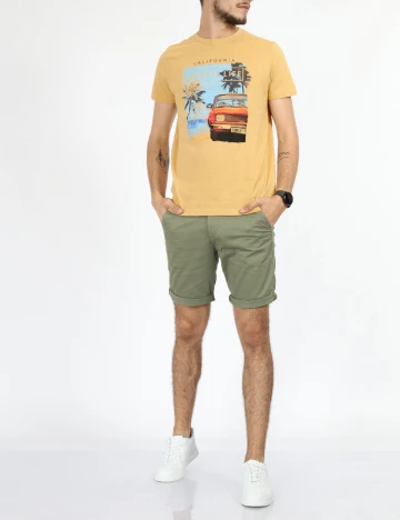 Tricou Milano Bulls, mustar