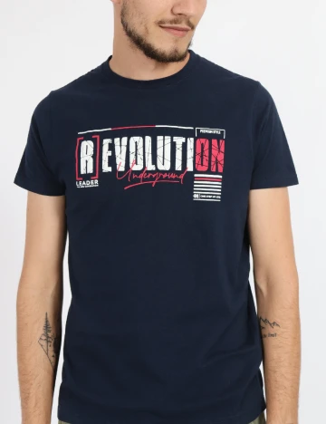 Tricou Milano Bulls, bleumarin Albastru